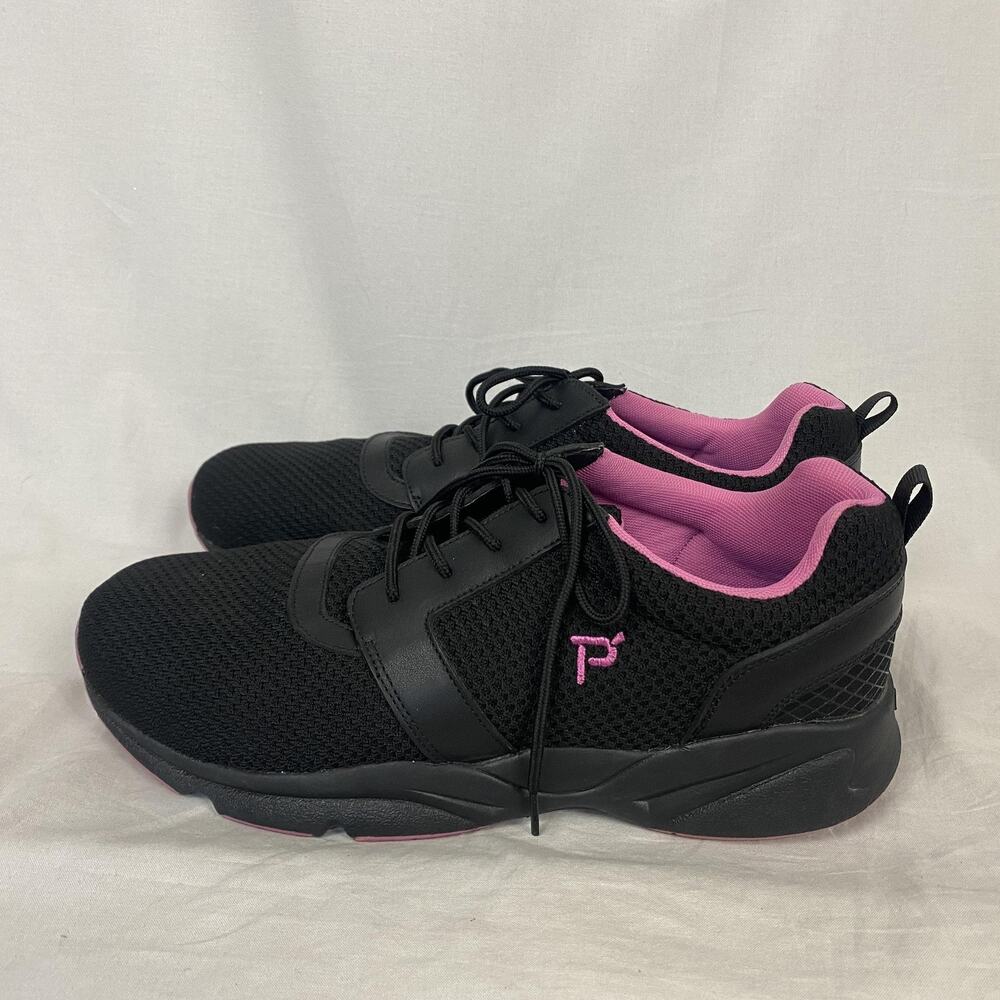 Propet Shoes Womens 13 4E Black Pink Sneakers Extra Volume Orthotic Diabetic - Picture 4 of 11